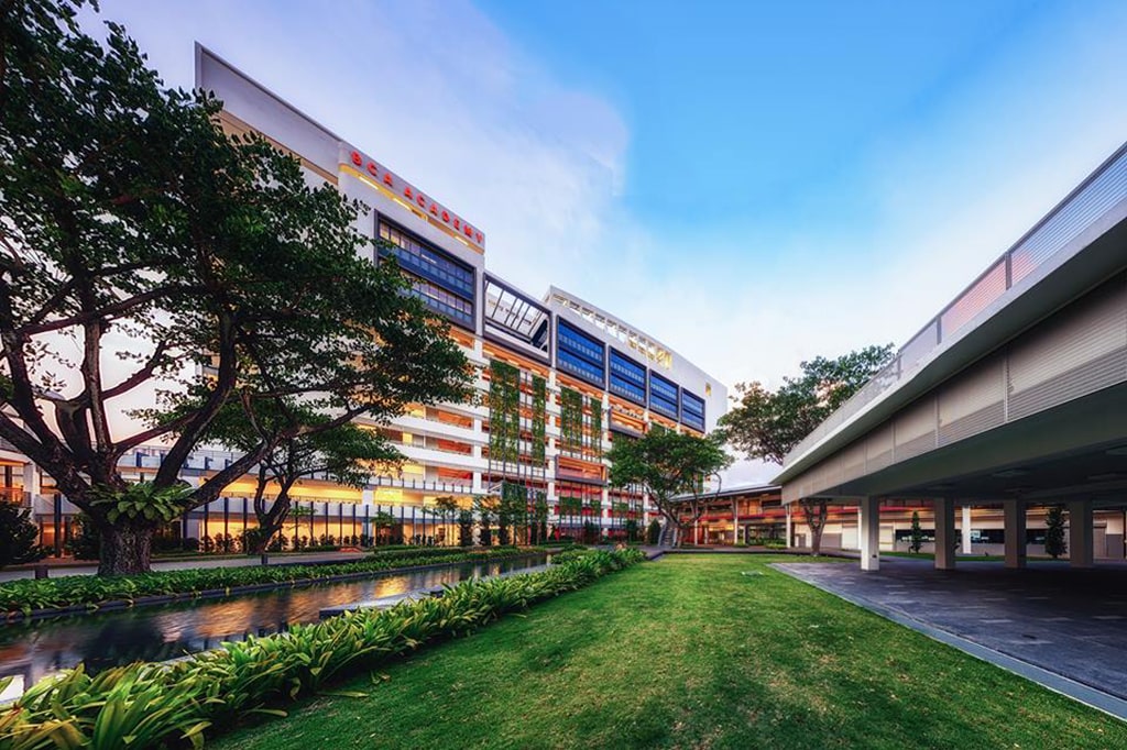 Photograph of BCA Academy, Singapore. A government project by M&E consultants CCA & Partners Pte Ltd.