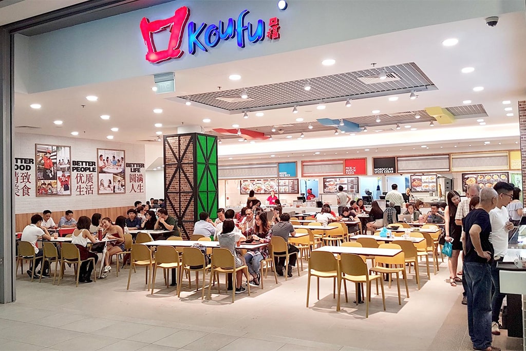 Photograph of Koufu Food Court, Singapore. An A&A project by M&E consultants CCA & Partners Pte Ltd.