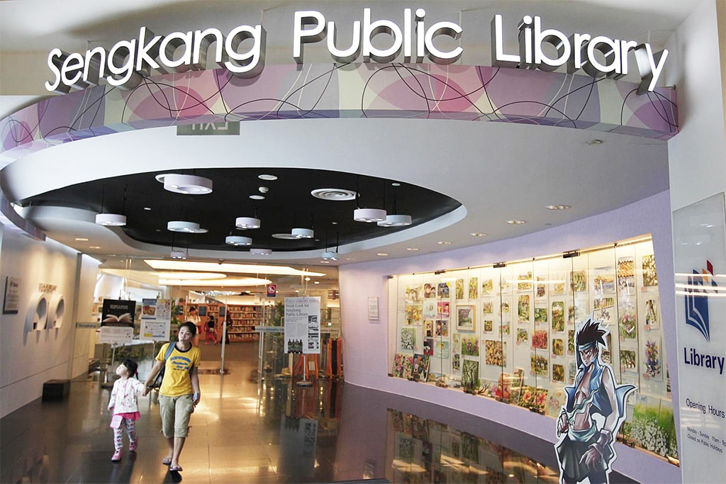 Photograph of Sengkang Library, Singapore. A government project by M&E consultants CCA & Partners Pte Ltd.